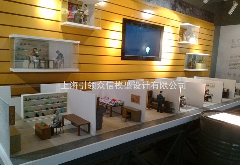 仿古店铺展示模型